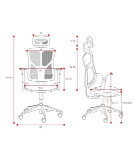 Fotel gamingowy DIABLO V-BASIC fotel czarno-czarny