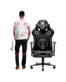 Fotel gamingowy DIABLO X-PLAYER 2.0 normal fotel czarno-czarny