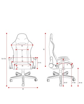 Fotel gamingowy DIABLO X-ST4RTER fotel granatowy