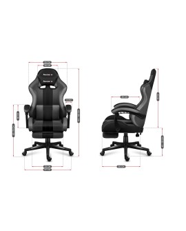 Fotel gamingowy Huzaro Force 4.7 Grey Mesh