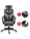 Fotel gamingowy Huzaro Combat 5.0 Grey