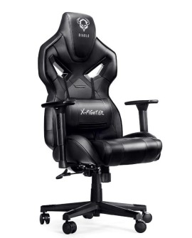 Fotel gamingowy DIABLO X-FIGHTER fotel czarno-czarny
