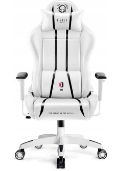 Fotel gamingowy DIABLO X-ONE 2.0 normal fotel biało-czarny