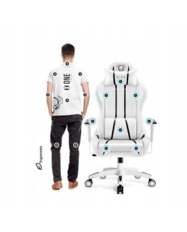 Fotel gamingowy DIABLO X-ONE 2.0 normal fotel biało-czarny
