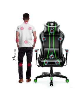 Fotel gamingowy DIABLO X-ONE 2.0 normal fotel czarno-zielony