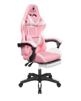Fotel gamingowy Kruger&Matz GX-150 Biało-różowy (WYPRZEDAŻ)