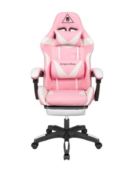Fotel gamingowy Kruger&Matz GX-150 Biało-różowy (WYPRZEDAŻ)