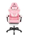 Fotel gamingowy Kruger&Matz GX-150 Biało-różowy (WYPRZEDAŻ)