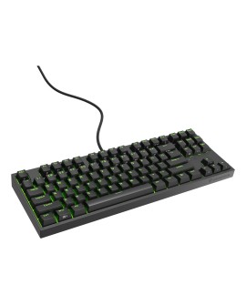 KLAWIATURA DLA GRACZY GENESIS THOR 404 TKL US PODŚWIETLENIE RGB MECHANICZNA CZARNA KAILH BOX BROWN