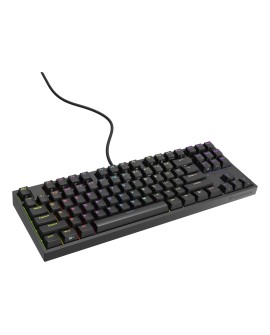 KLAWIATURA DLA GRACZY GENESIS THOR 404 TKL US PODŚWIETLENIE RGB MECHANICZNA CZARNA KAILH BOX BROWN