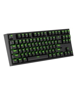 KLAWIATURA DLA GRACZY GENESIS THOR 404 TKL US PODŚWIETLENIE RGB MECHANICZNA CZARNA KAILH BOX BROWN