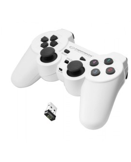 Gamepad bezprzewodowy Esperanza GLADIATOR EGG108W (PC, PS3 kolor biały)