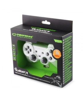 Gamepad bezprzewodowy Esperanza GLADIATOR EGG108W (PC, PS3 kolor biały)