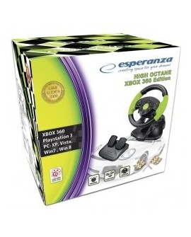 Kierownica Esperanza EG104 (PC, Xbox 360 kolor czarno-zielony)