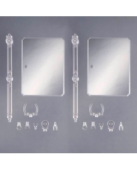 ACTION BASE 7 CLEAR COLOR MIRROR STICKERS SET