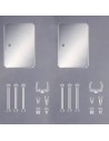 ACTION BASE 6 CLEAR COLOR MIRROR STICKERS SET