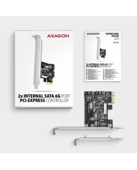 Axagon PCES-SJ2 adapter Wewnętrzny SATA