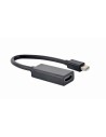 Adapter GEMBIRD A-MDPM-HDMIF-02 (Mini DisplayPort M - HDMI F 0,15m kolor czarny)