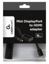 Adapter GEMBIRD A-MDPM-HDMIF-02 (Mini DisplayPort M - HDMI F 0,15m kolor czarny)