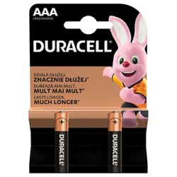 Duracell BASIC Jednorazowa alkaliczna baterie AAA, 2-pack