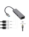 GEMBIRD ADAPTER USB-AM DO LAN GIGABIT HUB USB 3.0 X3 CZARNY