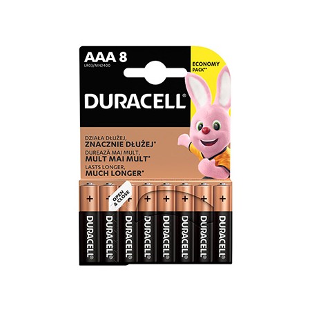 Duracell BASIC Jednorazowa alkaliczna baterie AAA, 8-pack
