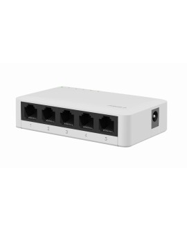 GEMBIRD SWITCH DESKTOP GIGABIT LAN (5X 10/100/1000MBPS) BIAŁY