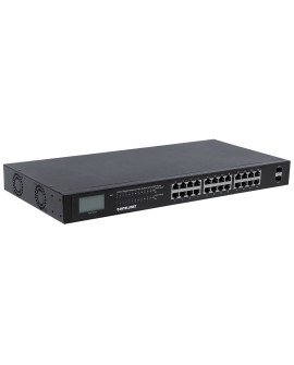 INTELLINET SWITCH GIGABIT 24X RJ45 POE+, 2X SFP, W