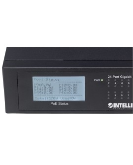 INTELLINET SWITCH GIGABIT 24X RJ45 POE+, 2X SFP, W