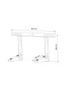 MACLEAN UCHWYT WSPORNIK DO KLIMATYZATORA DO 100KG DŁUGOŚC RAMIENIA 450MM STAL GALWANIZOWANA MC-622