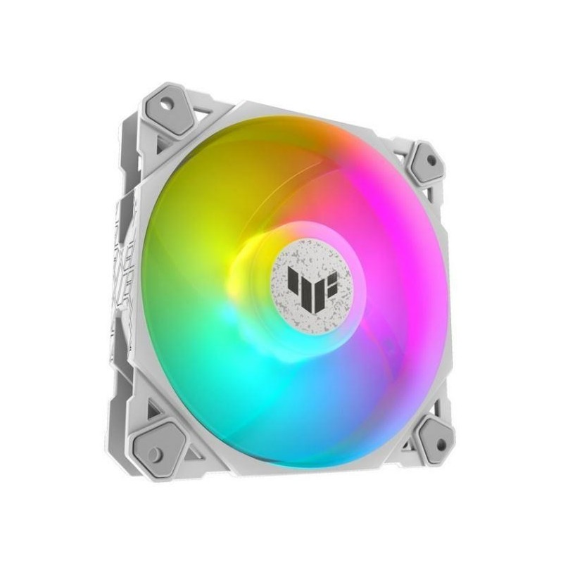 ASUS TUF GAMING TF120 ARGB WHITE EDITION Obudowa komputera Chłodnica powietrza 12 cm Biały 1 szt.