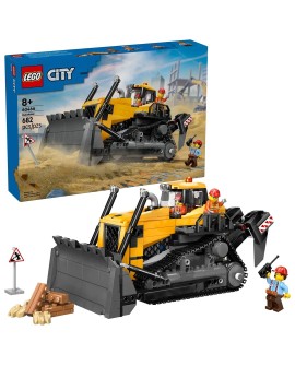 LEGO CITY 60466 BIG VEHICLES YELLOW BULLDOZER WITH FRONT LOADER