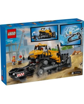 LEGO CITY 60466 BIG VEHICLES YELLOW BULLDOZER WITH FRONT LOADER