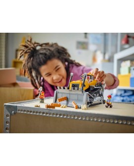 LEGO CITY 60466 BIG VEHICLES YELLOW BULLDOZER WITH FRONT LOADER