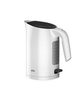 Czajnik Braun WK3100WH PurEase Standard, 2200 W, 1.7 L, Plastik, Podstawa obrotowa 360°, Biały