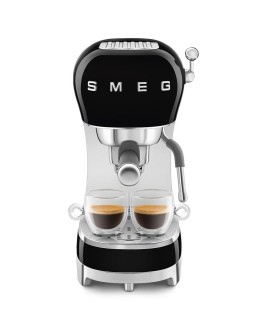 Ekspres do kawy Smeg z kolbą 50's Style Black ECF02BLEU