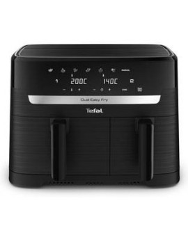 TEFAL Dual Easy Fry Essential Airfryer EY901N, 2700 W, 8.3 L, Juodas