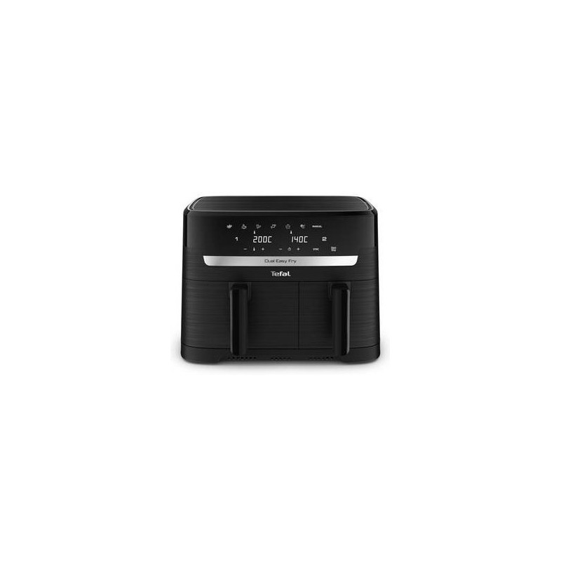 TEFAL Dual Easy Fry Essential Airfryer EY901N, 2700 W, 8.3 L, Juodas