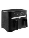 TEFAL Dual Easy Fry Essential Airfryer EY901N, 2700 W, 8.3 L, Juodas