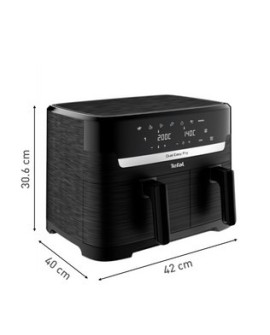 TEFAL Dual Easy Fry Essential Airfryer EY901N, 2700 W, 8.3 L, Juodas