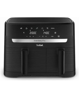 TEFAL Dual Easy Fry Essential Airfryer EY901N, 2700 W, 8.3 L, Juodas