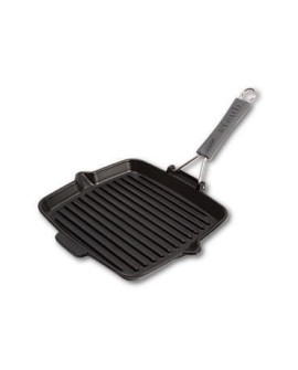 Patelnia grillowa STAUB IRON 40509-344-0 żeliwna 24 cm Czarny