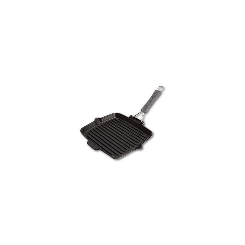 Patelnia grillowa STAUB IRON 40509-344-0 żeliwna 24 cm Czarny