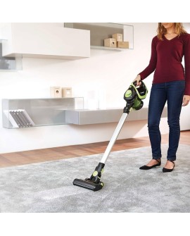 Polti Forzaspira Slim SR110 2-in-1 stick vacuum Bateria Suchy HEPA Bez worka Czarny, Limonka, Metaliczny