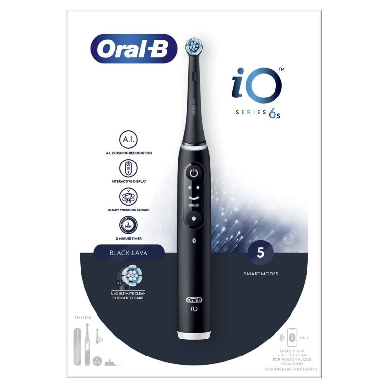 Oral-B iO 6 Dorosły Wibrująca szczoteczka do zębów Czarny