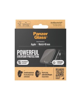 PanzerGlass ® Apple Watch Series 4 | 5 | 6 | SE 40mm| Screen Protector Glass Przezroczysta ochrona ekranu 1 szt.