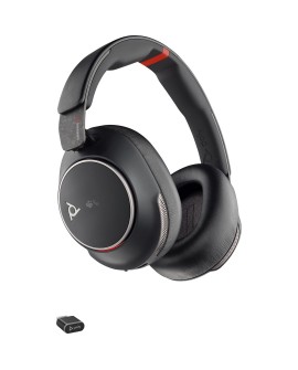 POLY Zestaw słuchawkowy Voyager Surround 85 UC z certyfikatem Microsoft Teams USB-C + przejściówka USB-C/A + podstawka ładująca
