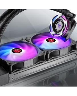 RAIJINTEK EOS 12 RBW ADD Płyta główna, Procesor Wentylator 12 cm Czarny, Biały 2 szt.