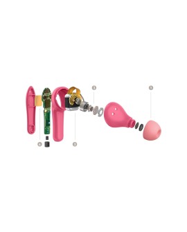 Słuchawki dziecięce Soundform Nano True Wireless różowe