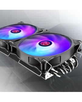 RAIJINTEK EOS 12 RBW ADD Płyta główna, Procesor Wentylator 12 cm Czarny, Biały 2 szt.